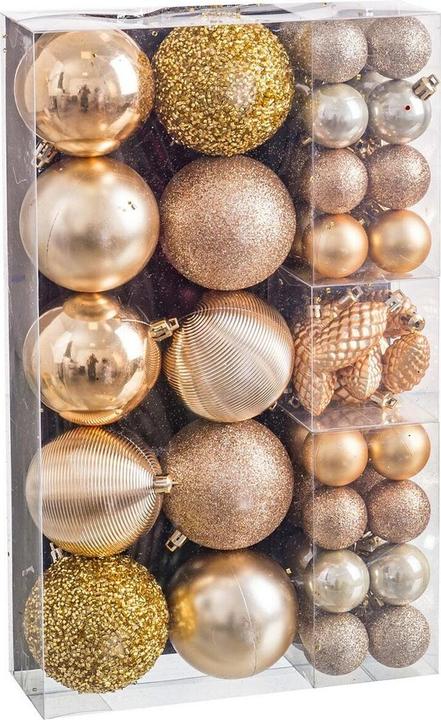 Produktbild BigBuy Weihnachtsbaumkugeln Gold (50 Stück) (50 -teilig)