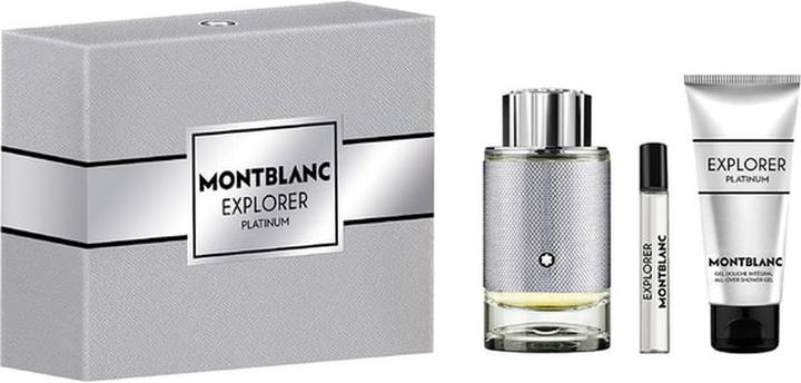 Actual product image Montblanc Set Explorer Platinum, Barbati, Eau De Parfum 100ml Eau De Parfum 7.5ml Gel De Dus 100ml (Perfume set)