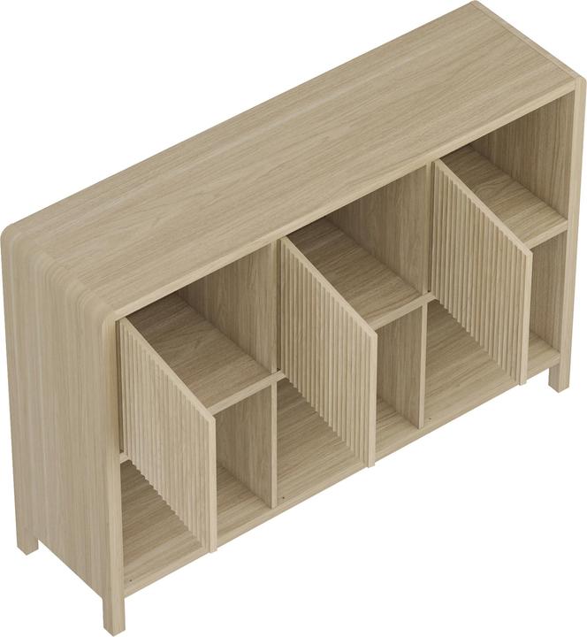 Image du produit En.Casa Sideboard Lukkodso 77x110x30 cm Eicheoptik (110 x 30 x 77 cm)