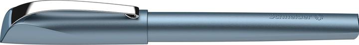 Schneider 168623 Ceod Shiny Füller (Rechts- und Linkshänder, M-Feder, inkl. Tintenpatrone königsblau (1x)