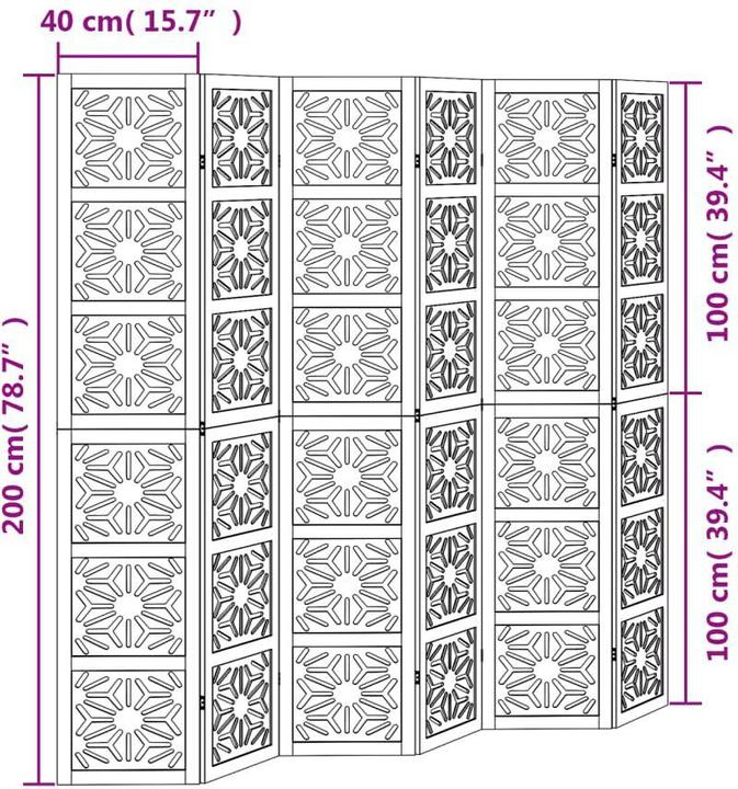 Immagine prodotto vidaXL Paravent