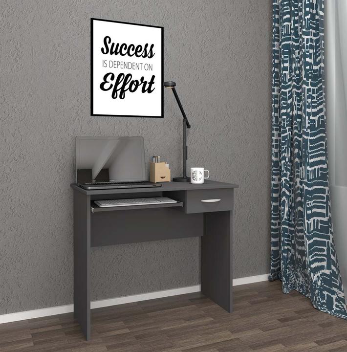 Produktbild VCM Holz Schreibtisch Computertisch Tastaturauszug Schublade Bürotisch Arusa L (85 x 50 x 73 cm)