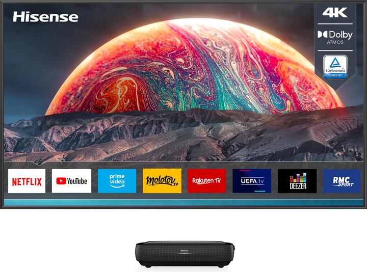 Produktbild Hisense 100L9G-D12 inkl. ALR Daylight Leinwand (4K, 3000 lm)