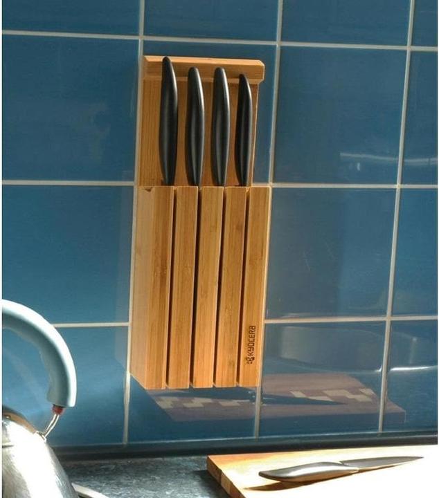 Actual product image Kyocera Bamboo knife block