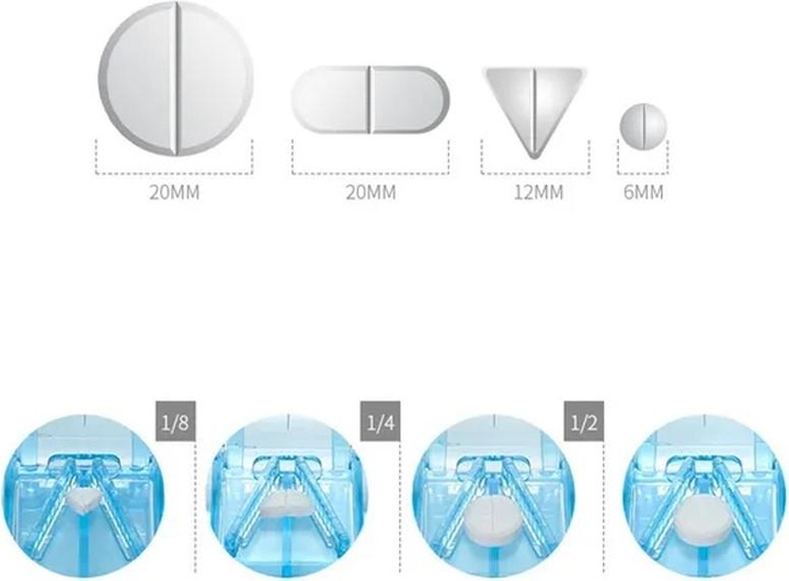 Image du produit Cbx Coupe-comprimés avec rangement et lame en acier inoxydable