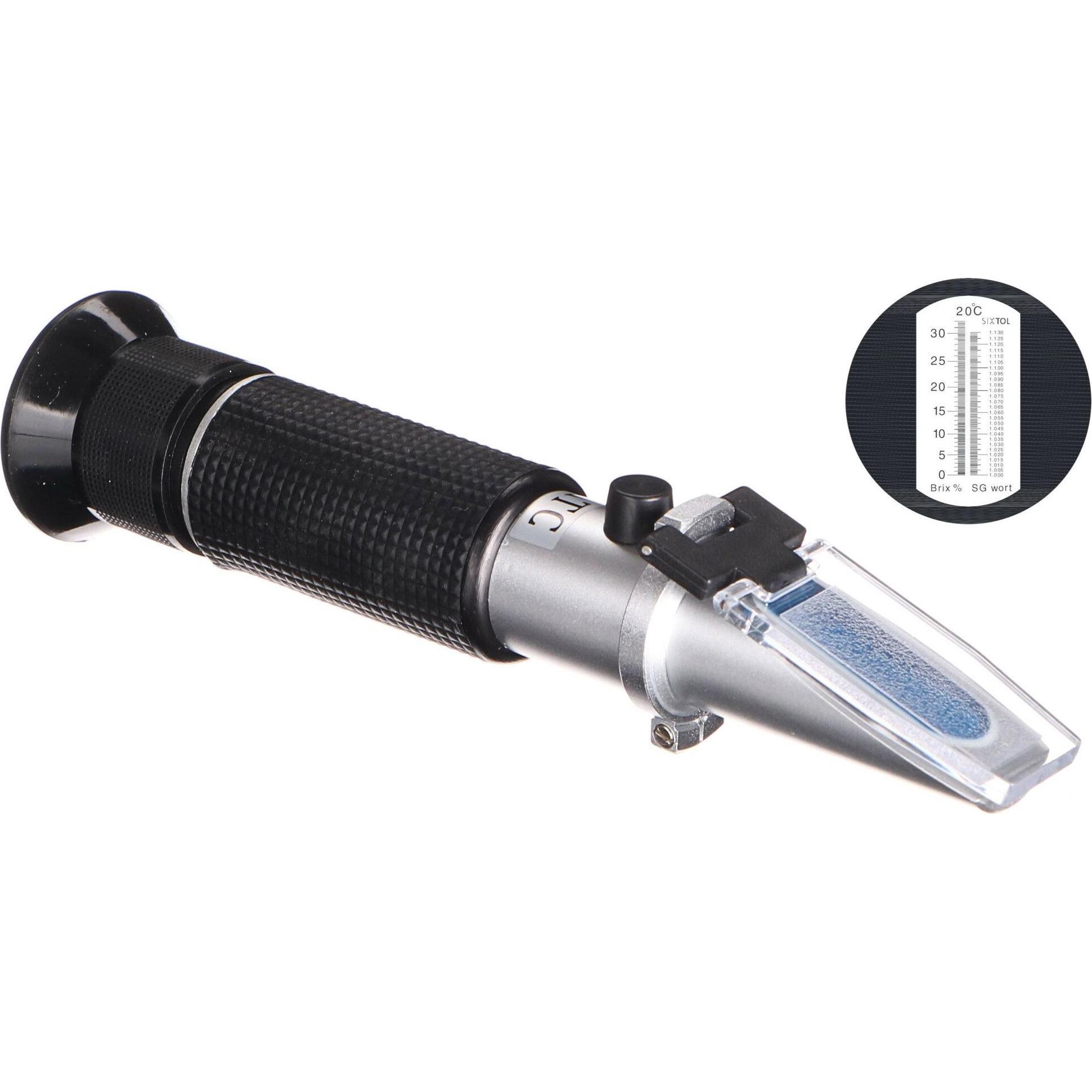 Sixtol Rifrattometro per misurare il livello di riempimento della birra / Misuratore di zucchero di birra, Misurazione