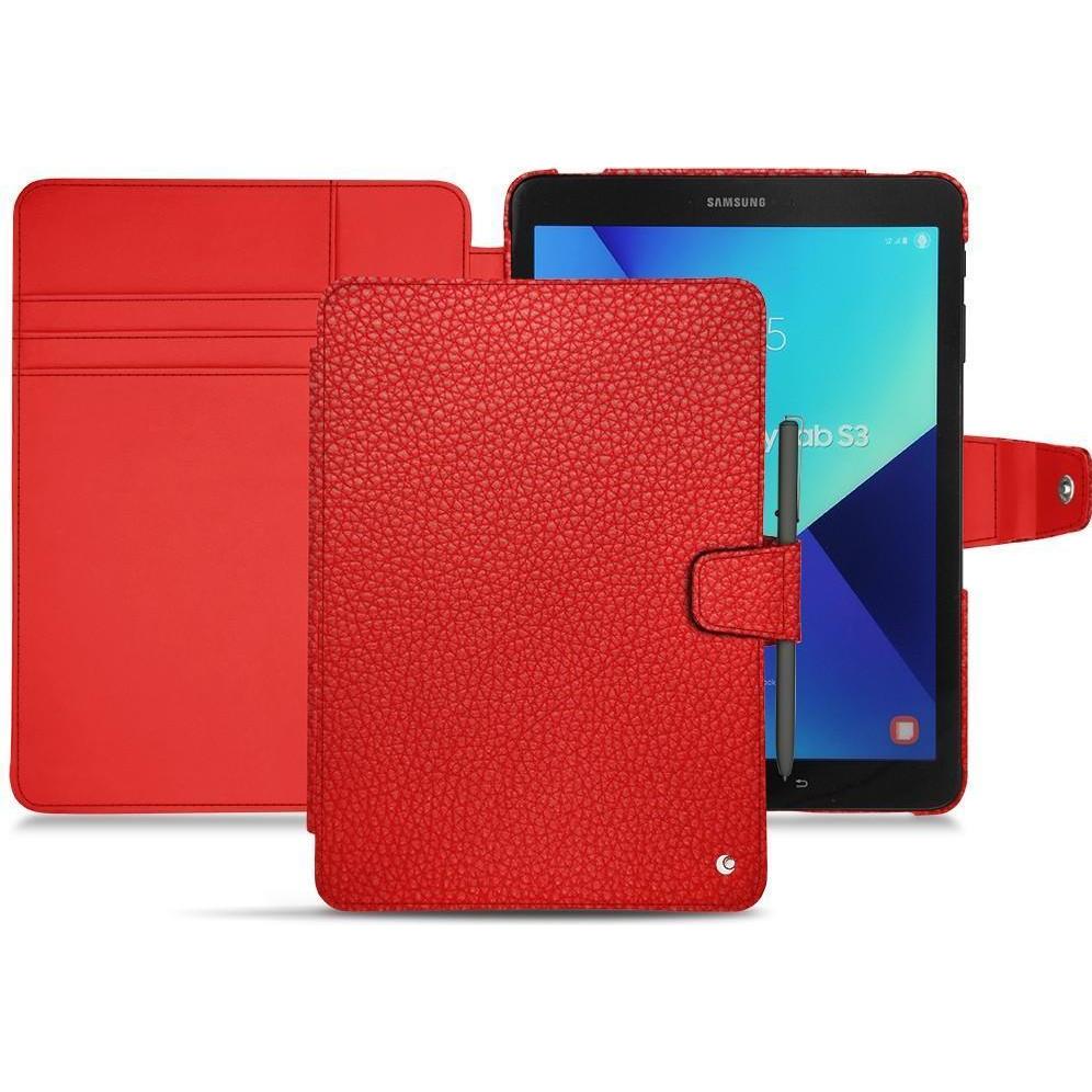 Noreve Lederschutzhülle Wallet (iPad 9.7), Tablet Hülle, Rot