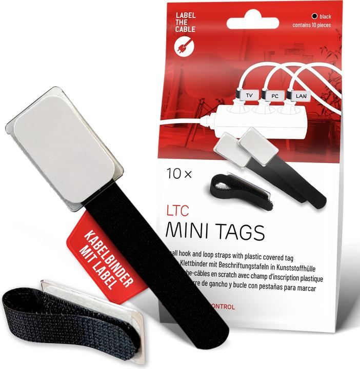Actual product image Label-the-cable LTC Minir, pack of 10 (Velcro cable ties, 90 mm, 10 pcs.)