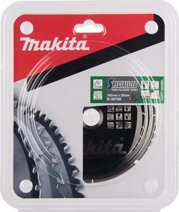 Actual product image Makita Lame SPECIALIZED pour scie plongeante a accus 165/20