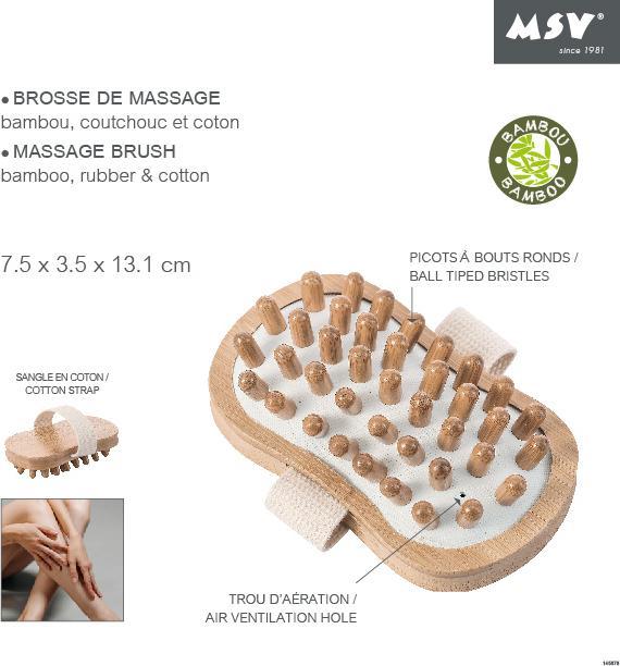 Immagine prodotto MSV Spazzola per massaggi in bambù