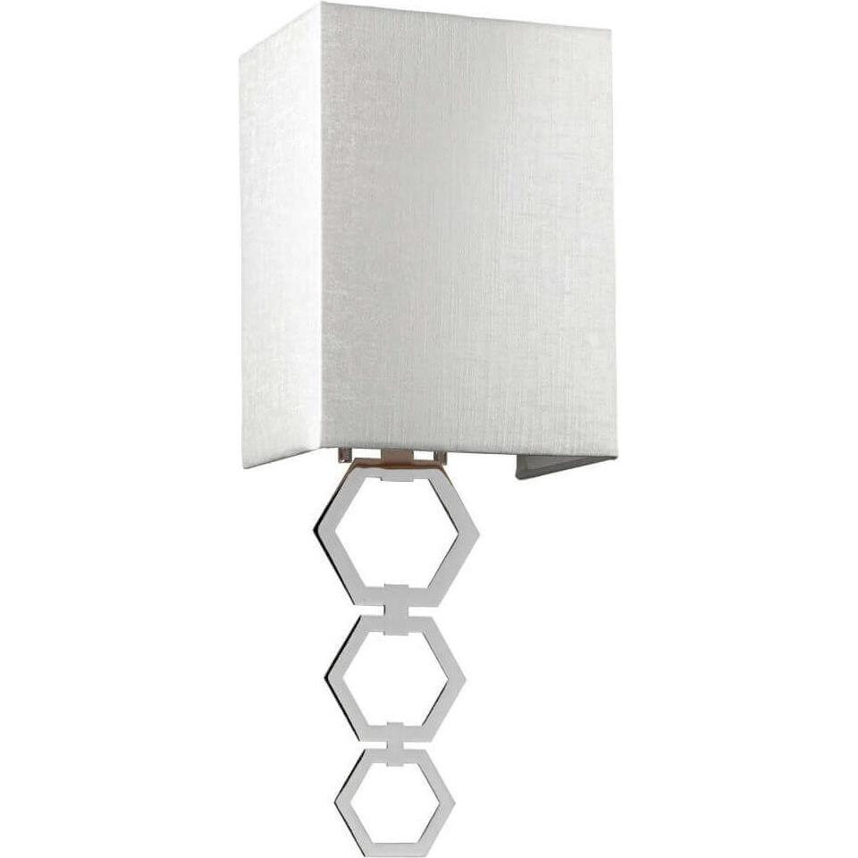 Thumbnail - Elstead Lighting, Wandleuchte + Deckenleuchte, Ria Wandleuchte E27 Small Poliertes Chrom Elfenbeinfarbe (E27)