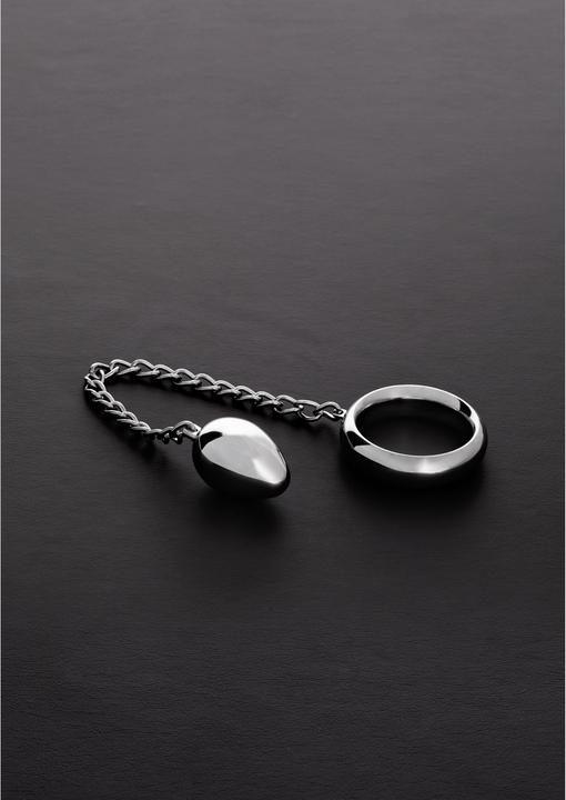 Image du produit Steelo Donut C-Ring Anal Egg (40/40mm) avec chaîne (5.70 cm)