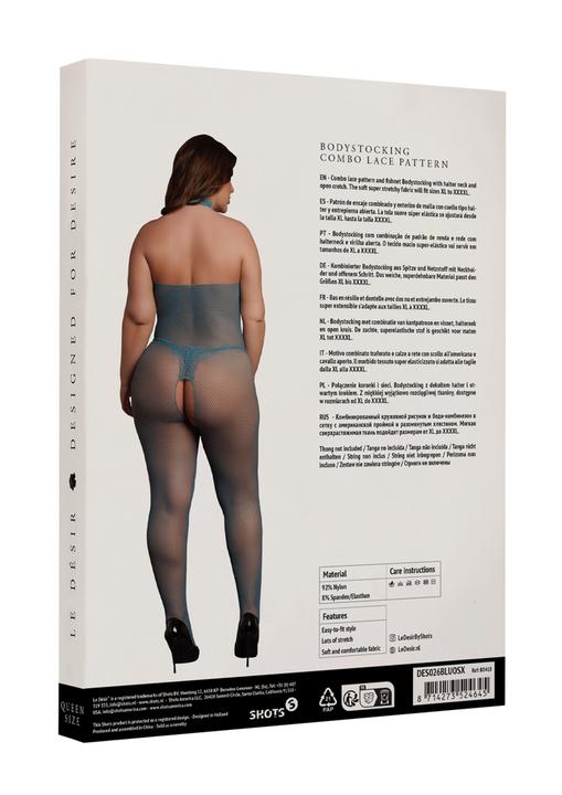 Produktbild Le Désir Fishnet and Lace Bodystocking - Queen Size (3XL, 4XL, XL, XXL)