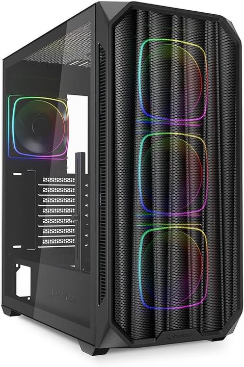 Actual product image Sharkoon AK5 RGB Black ATX (black) (ATX, mATX, Mini-ITX)