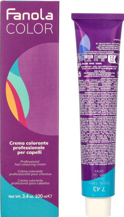 Immagine prodotto Fanola 7*43 Rubio Cobrizo Dorado 100ml (7,43 Oro Biondo Rame)