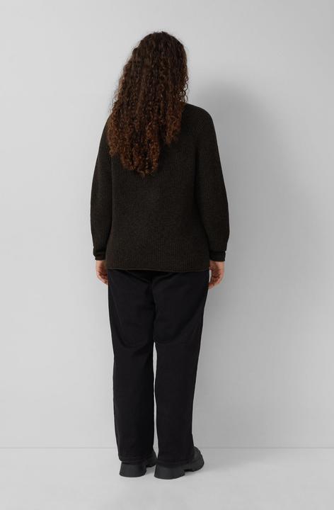 Produktbild s.Oliver Strickpullover Melierter Strickpullover mit Raglanärmeln (46)