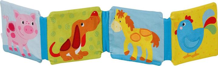 Produktbild Goki Bilderbuch mit Rassel, Quietscher und Knisterfolie (Deutsch, Französisch, Italienisch, Englisch)