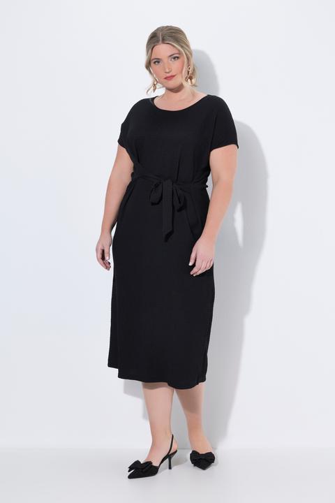 Produktbild Miamoda Jerseykleid, Midilänge, Drapierung mit Bindeband (46)