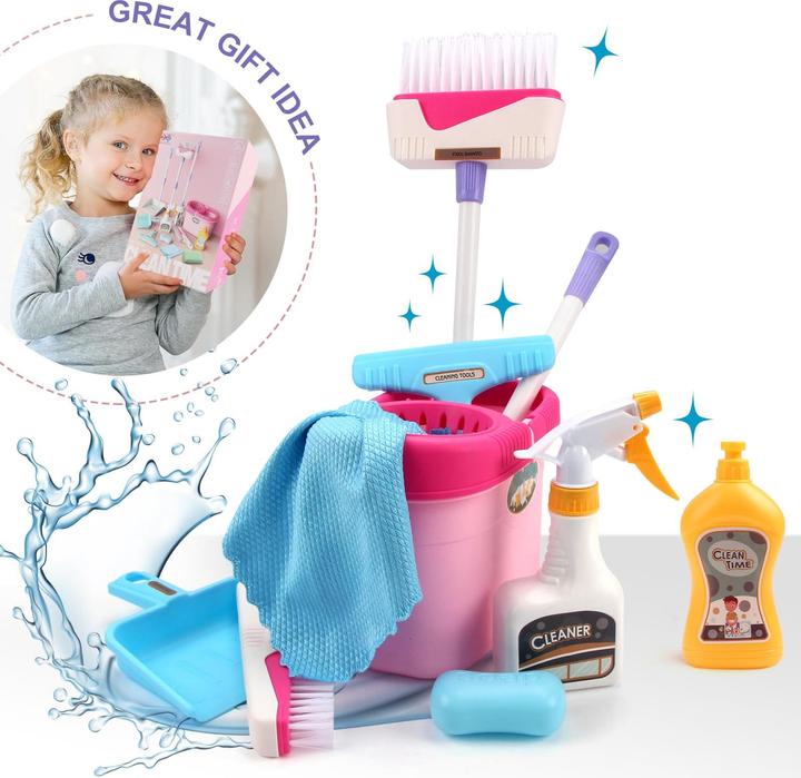 Produktbild Activity Board Kinder-Besen-Set, Schaufel- und Besen-Set 12-teiliges Kinder-Putzset