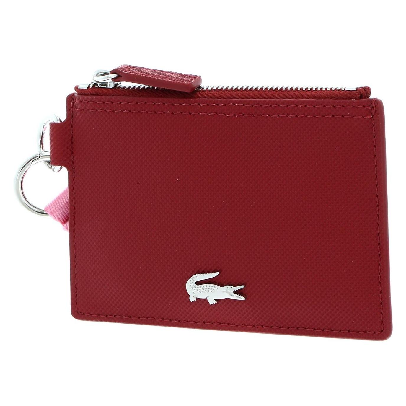 Lacoste, Damen, Portemonnaie, Anna Badge Holder, Rot, Pink