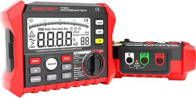 Produktbild Habotest HT2302 Digital Earth Resistance Tester (CAT III)