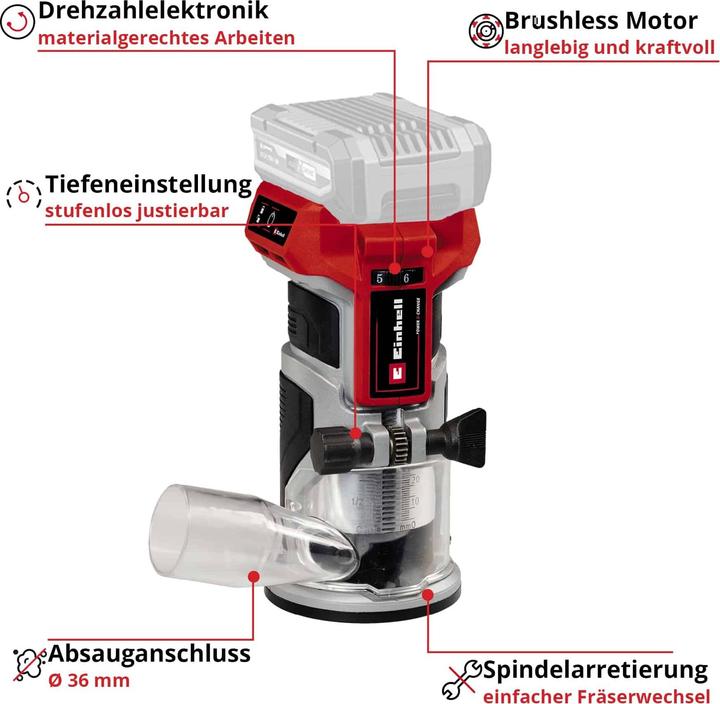 Produktbild Einhell TP-ET 18 Li BL - Solo (Kantenfräse)