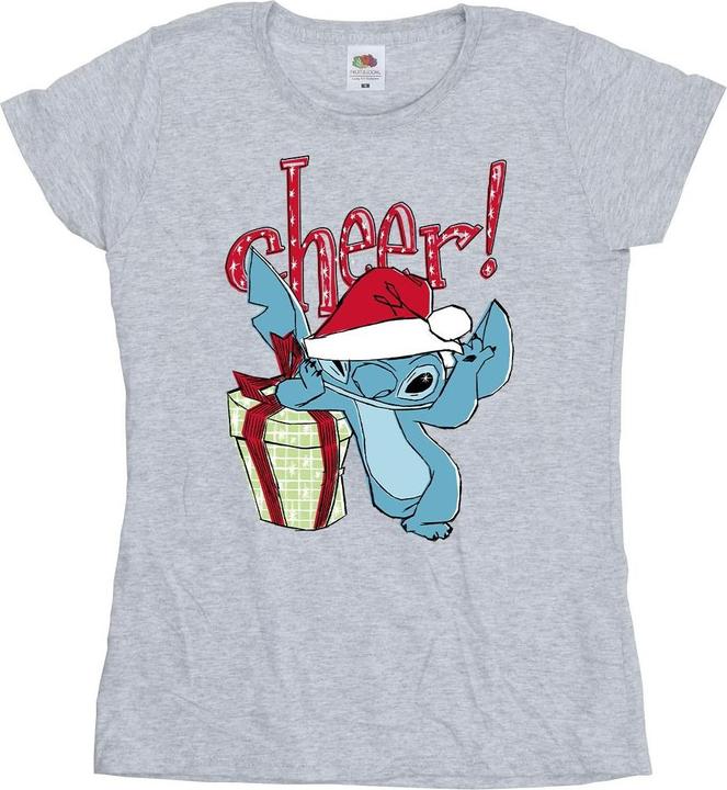 Actual product image Disney Womens/Ladies Lilo And Stitch Cheer Cotton T-Shirt (S)