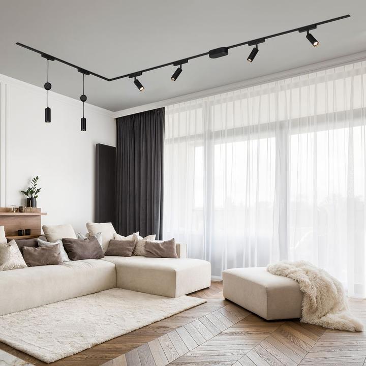 Produktbild Briloner Luxtrail 48V Schienensystem, Set, 3m, Schwarz, 6xLED/5W