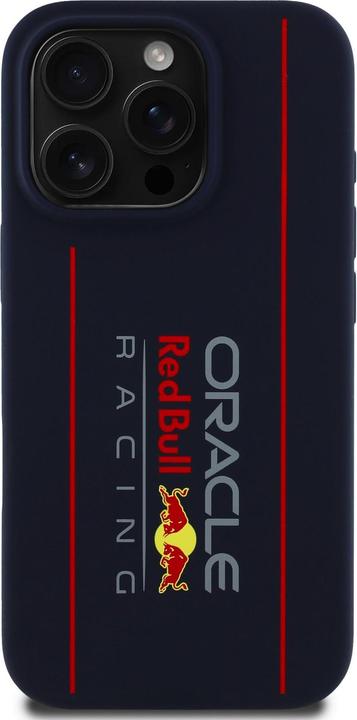 Immagine prodotto Red Bull RBHMP15X24SIOLRV Custodia rigida per iPhone 15 Pro Max 6,7" in silicone verticale navy con logo (Apple iPhone 15 Pro Max)