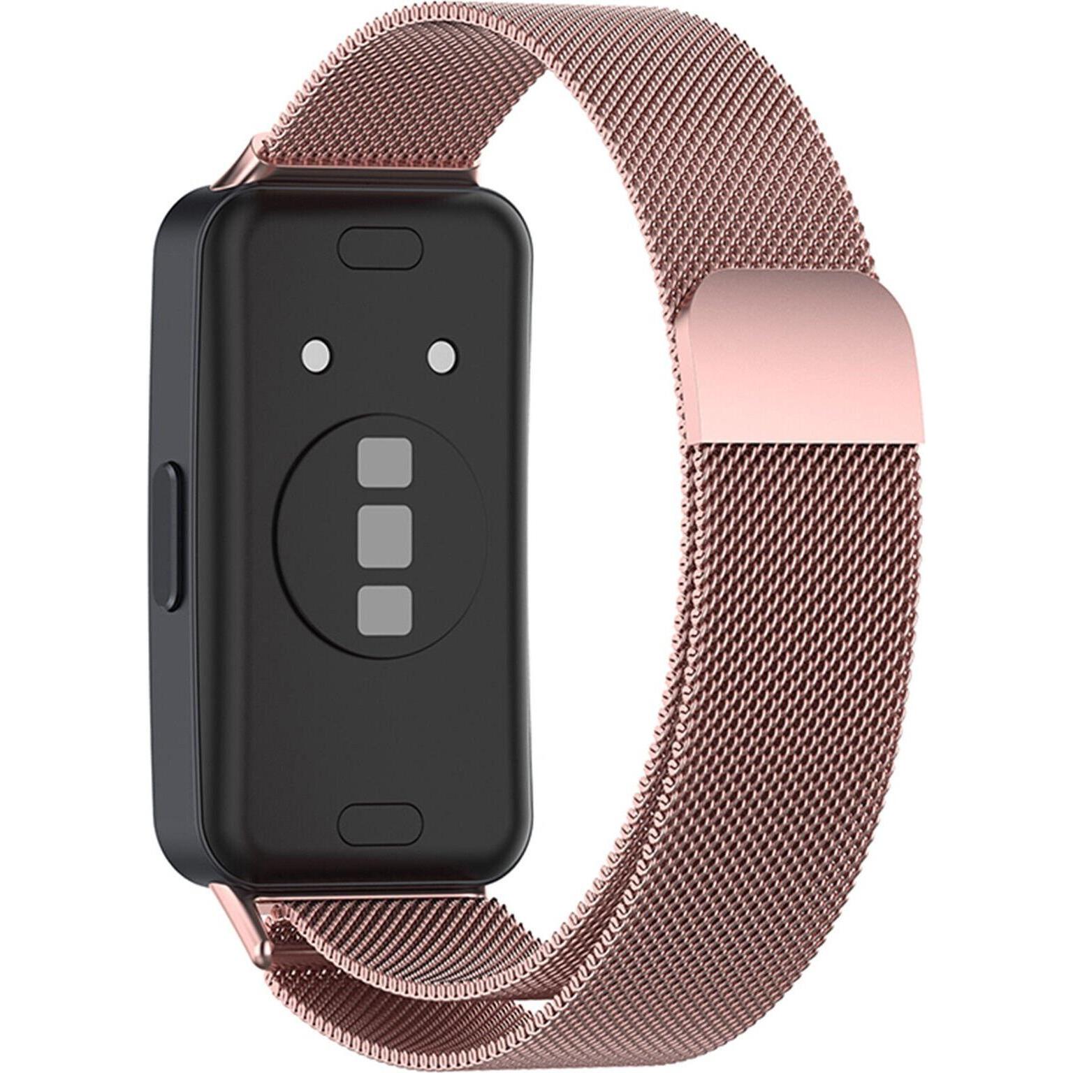 Thumbnail - Strap-it Armband (Edelstahlgeflecht), Uhrenarmband, Rosa