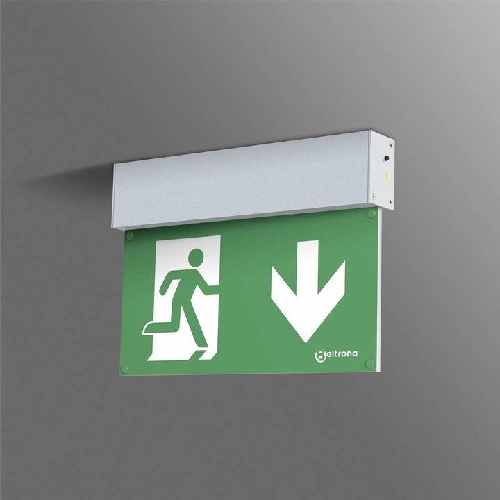 Actual product image Beltrona MEXM82503 LED emergency escape route lighting, ceiling-mounted