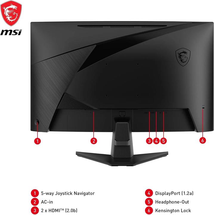 Immagine prodotto MSI MAG 27C6F (1920 x 1080 pixel, 27")