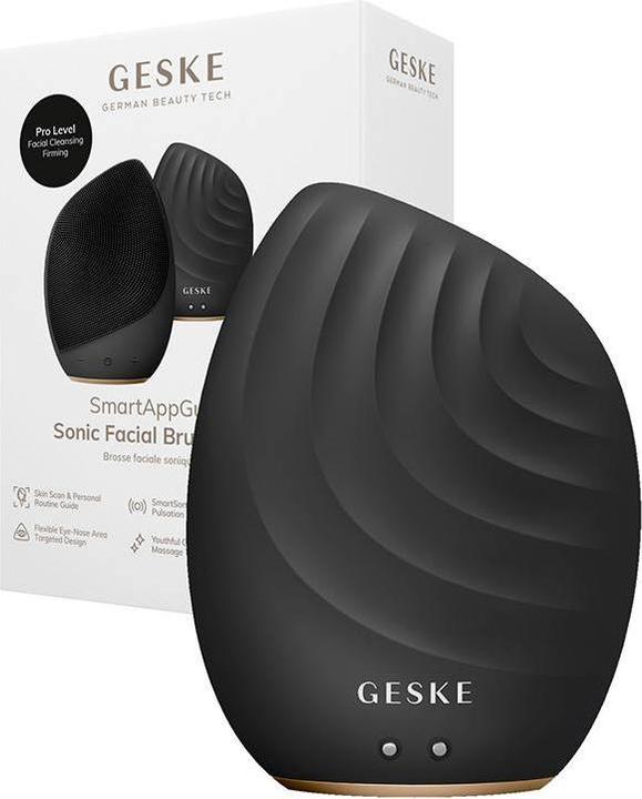 Image du produit Konjac Sponge Soniczna szczoteczka do czyszczenia twarzy 5w1 Geske z Aplikacja (szary)