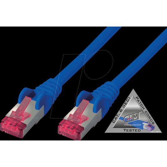 Thumbnail - Shiverpeaks Patchkabel S/FTP Cat.6A PIMF blau 1,5m (S/FTP, CAT6a, 1.50 m), Netzwerkkabel