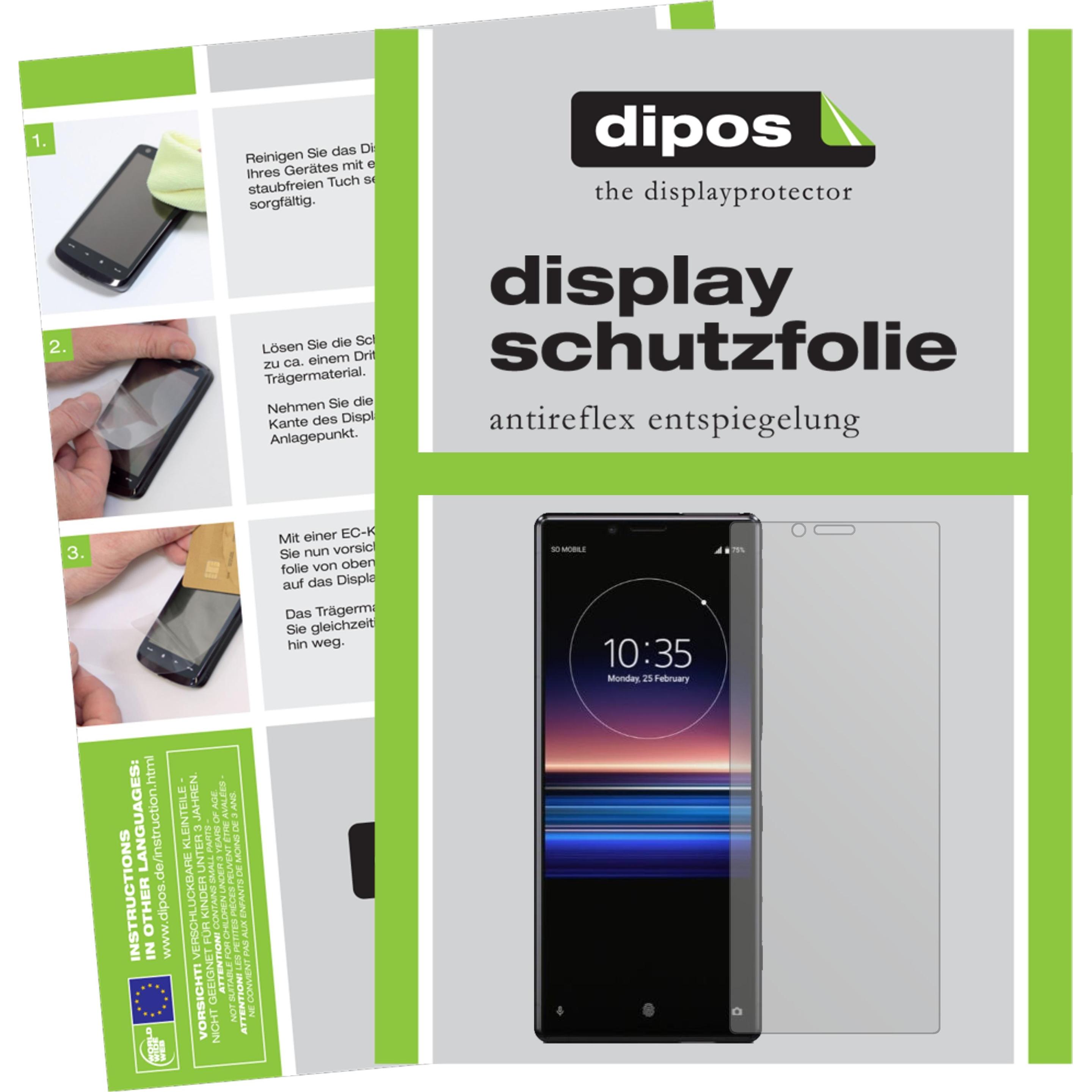 Dipos Displayschutzfolie Antireflex (4 Stück, Sony Xperia 1), Smartphone Schutzfolie, Transparent