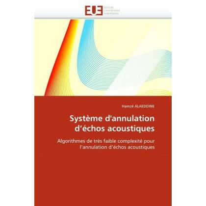 Système d'annulation d'échos acoustiques, Fachbücher