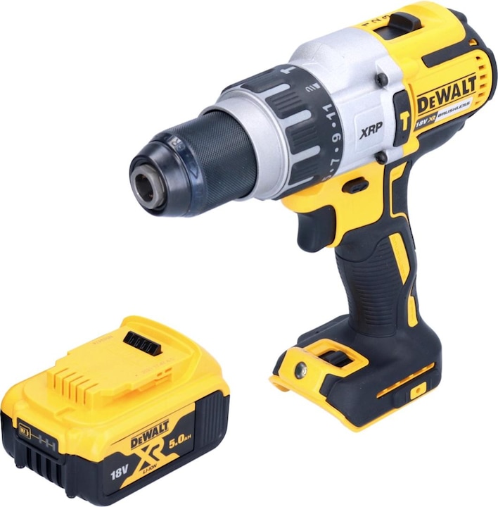 Actual product image DeWalt DCD 996 N Battery impact drill 18 V 95 Nm Brushless + 1x battery 5.0 Ah - without charger (Rechargeable battery operated)