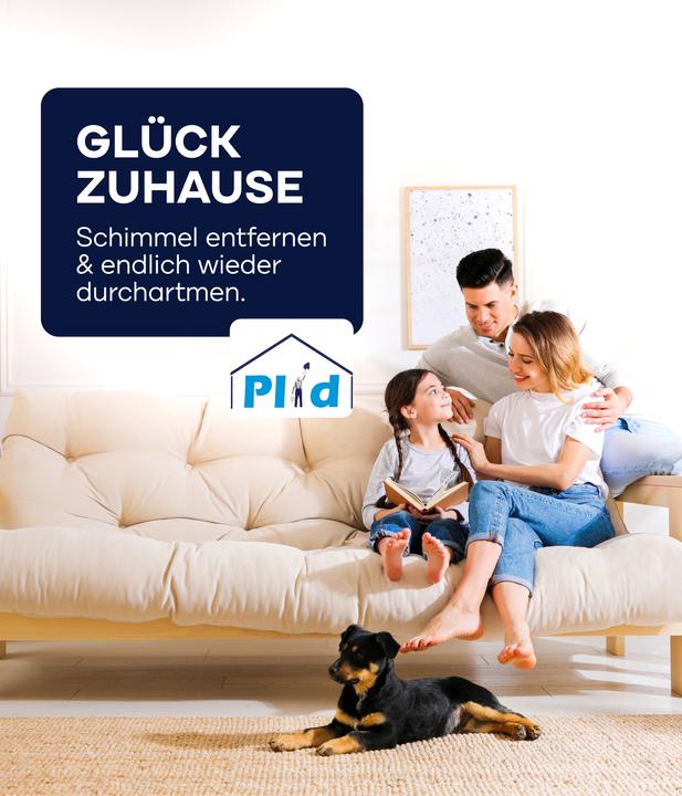 Produktbild Plid Anti-Schimmelfarbe 5l + Anstreichset, für ca. 30m² / Schimmelschutzfarbe (Weiss, 5 l)