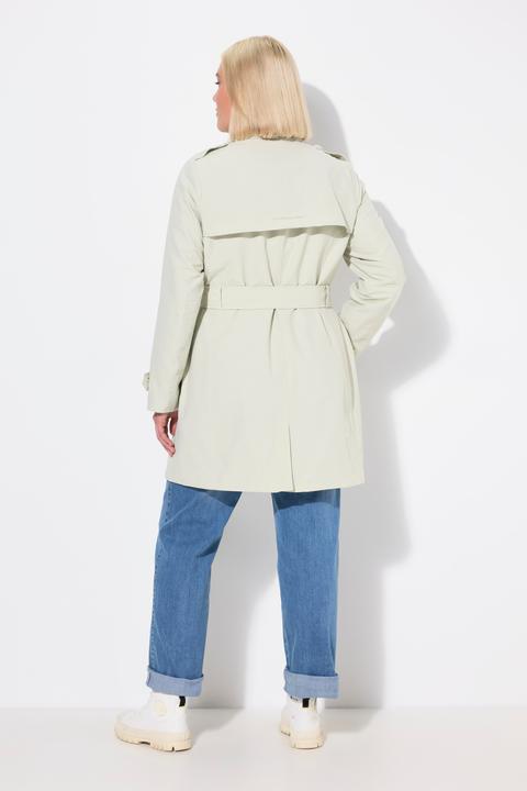 Produktbild Ulla Popken Trenchcoat, A-Linie, Hemdkragen, Bindegürtel (46, 48)
