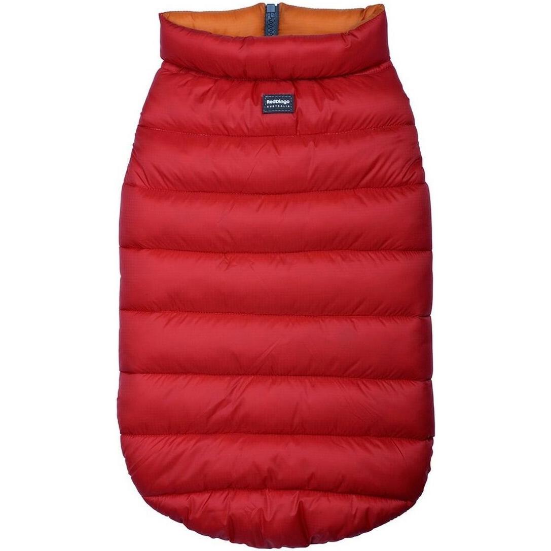 Red Dingo Reversible Manteau Rouge Jachet Puffer 35 Cm