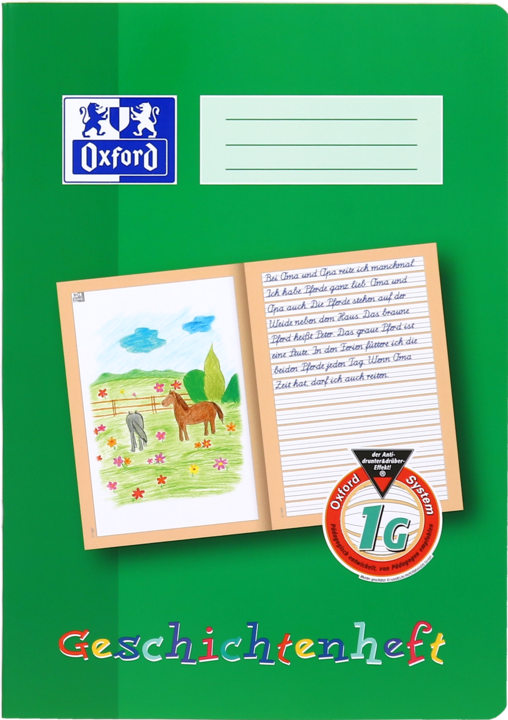 Actual product image Oxford Story booklet, A4 (A4, Lined, Hardcover)