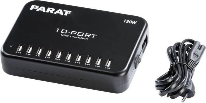 Produktbild Parat Paraproject MC10 Multi Charger für 10x Geräte - USB-Ladefunktion (120 W)
