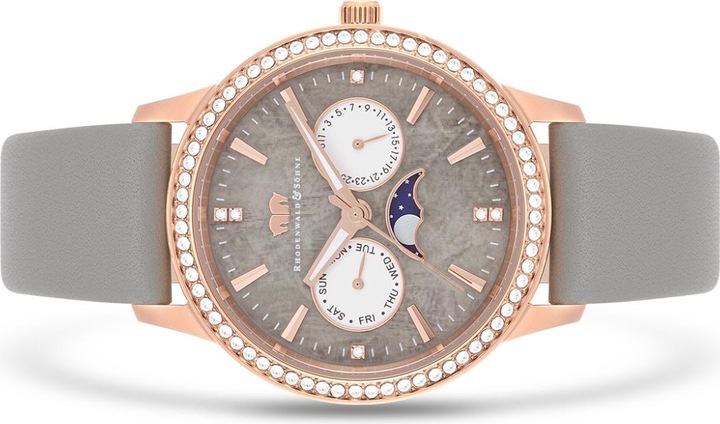 Produktbild Multifunktionen Amidala Echtleder Roségold - 34096 (Analoguhr, 38 mm)