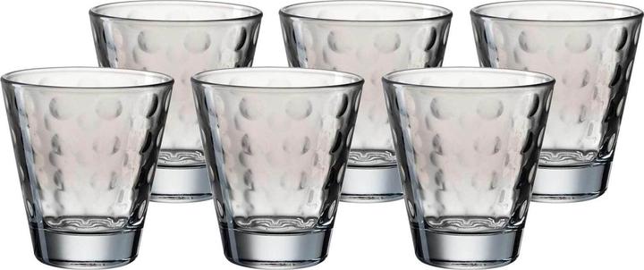 Immagine prodotto Leonardo Bicchiere da bere Optic Pastel 215 ml, 6 pezzi, Grigio (0.22 l, 6x)