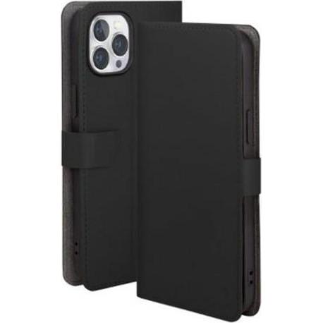 Uniq Einzigartige Buchhülle Journa iPhone 14 Pro 6.1 schwarz (Apple iPhone 14 Pro), Smartphone Hülle, Schwarz