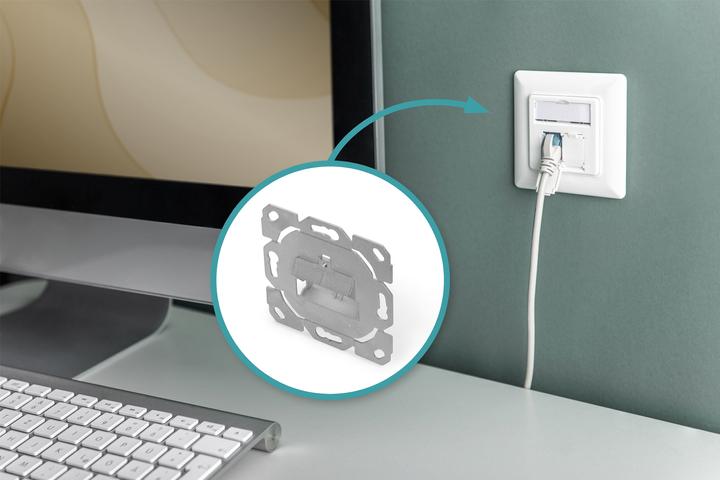 Produktbild Digitus Leerdose ohne Zentralplatte ohne Rahmen desingfähig