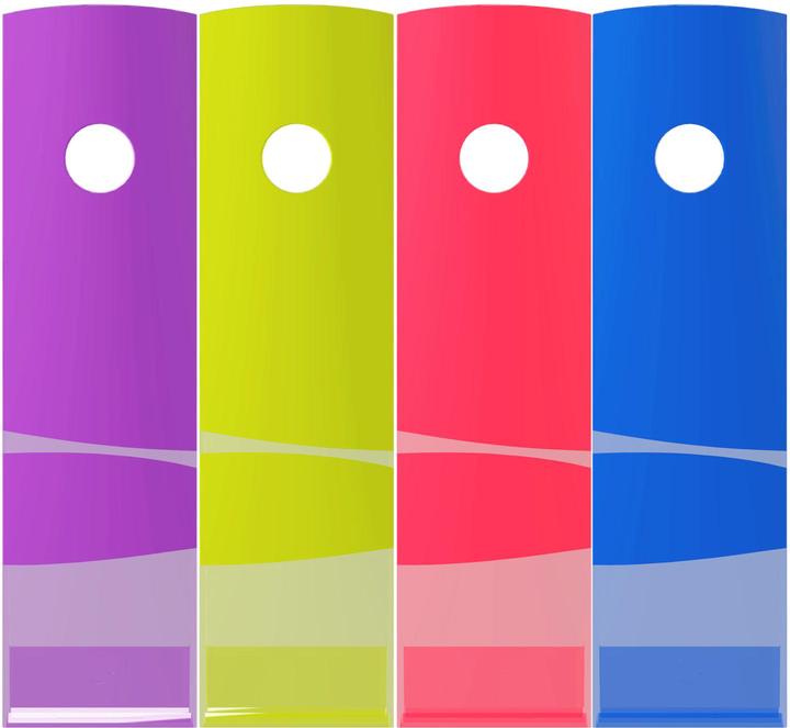 Actual product image Exacompta Set mit 4 Stehsammlern Mag-Cube, Kollektion Crystal (A4)