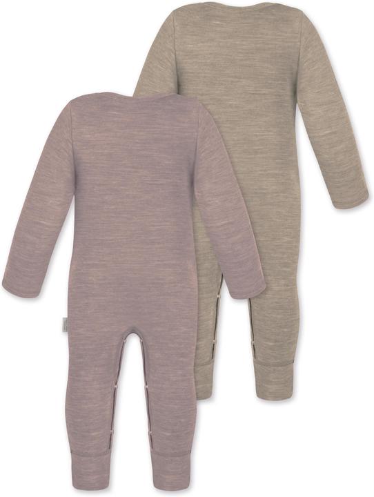 Actual product image Normani 2-pack baby merino romper "Tangoio" - 9595 (92)