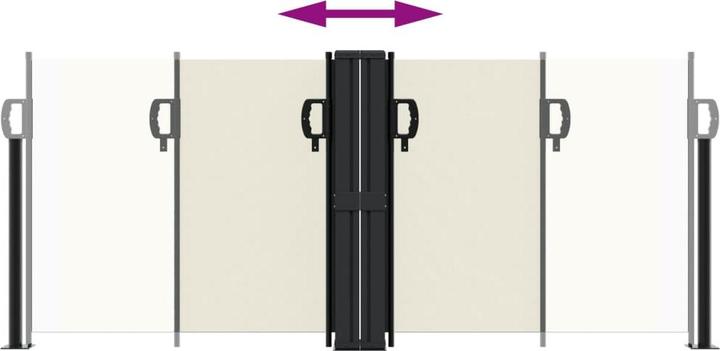 Image du produit vidaXL ausziehbare Seitenmarkise (10 m)