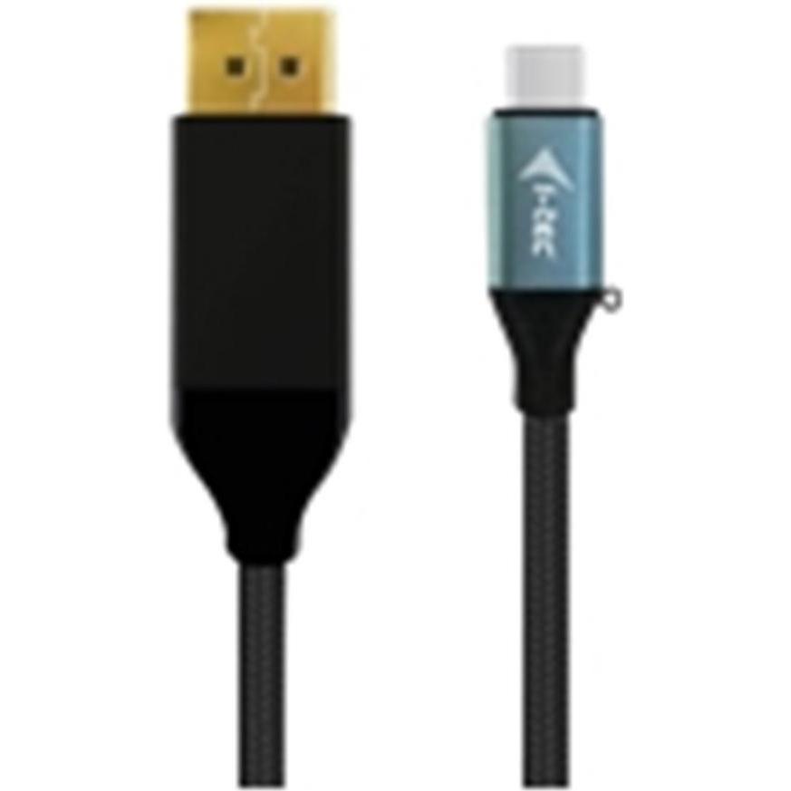 i-tec USB Typ C — DisplayPort (USB Typ-C, 150 cm), Data + Video Adapter, Schwarz